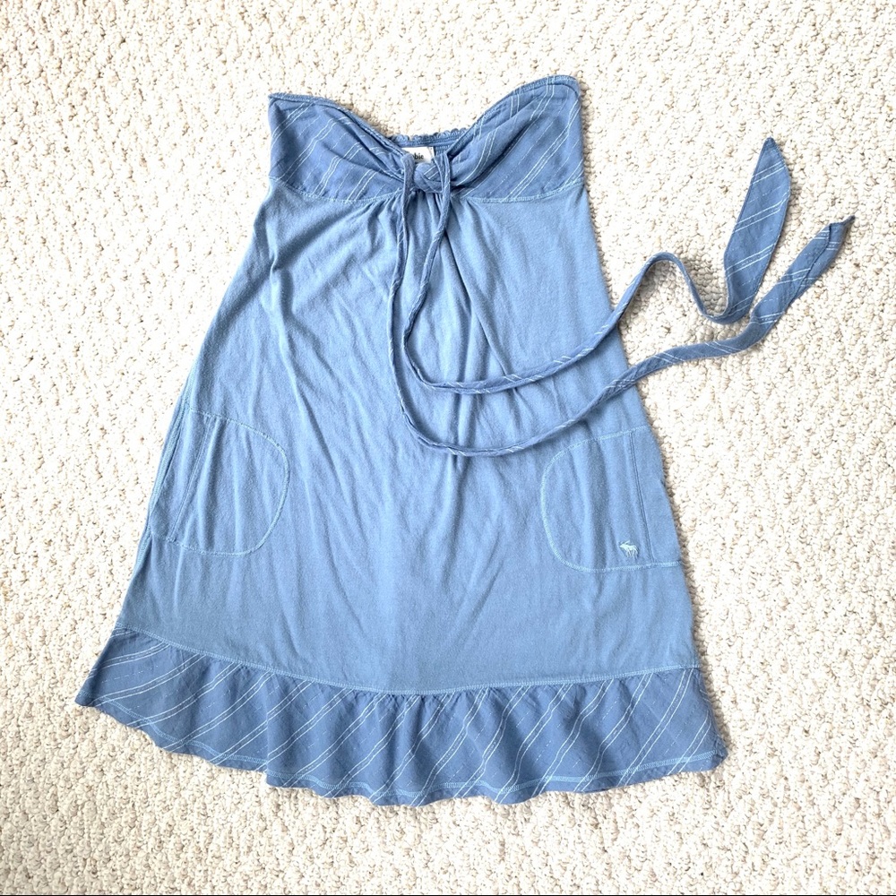 Abercrombie & Fitch Bandeau Halter Dress w Pockets - Picture 6 of 15
